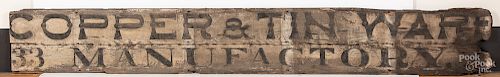 Painted Copper and Tin Ware trade signs