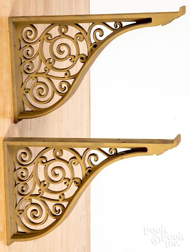 Pair of cast iron architectural elements