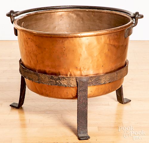 Pennsylvania copper apple butter kettle