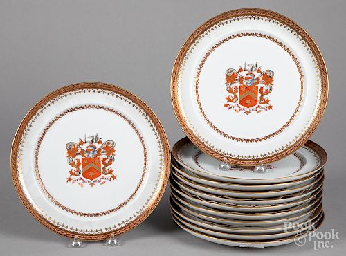 Twelve Tiffany & Co. private stock Chinese plates