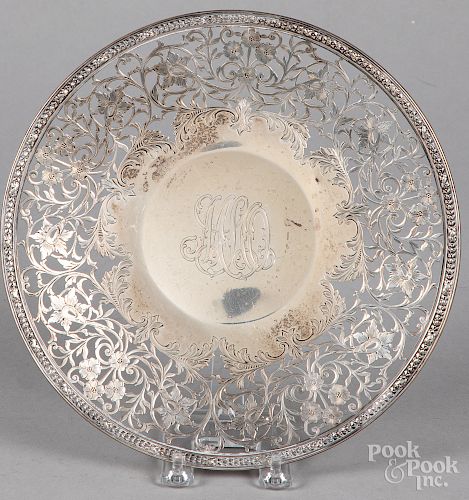 Sterling silver reticulated tray
