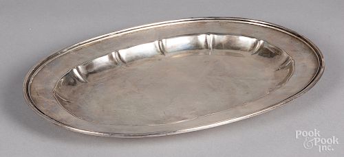 Stone sterling silver tray