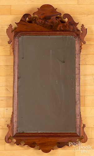 Chippendale mahogany mirror.