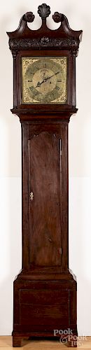 Irish George III mahogany tall case clock