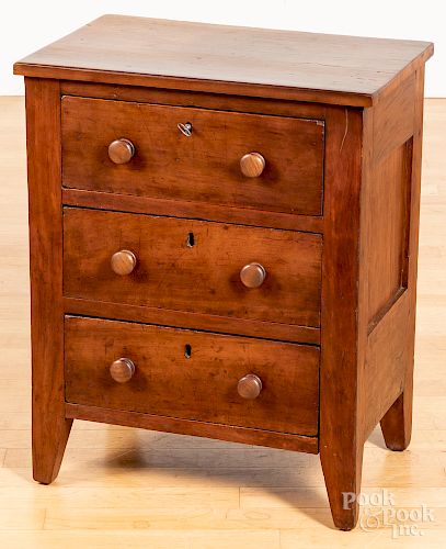 Pennsylvania child's cherry chest of drawers