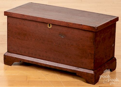 Miniature Pennsylvania stained blanket chest