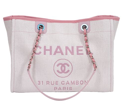 Chanel Pink Deauville Tote 2016 Cruise Collection