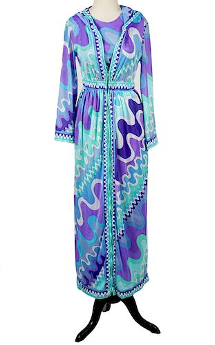 Emilio Pucci Vintage Nightgown & Robe Size S