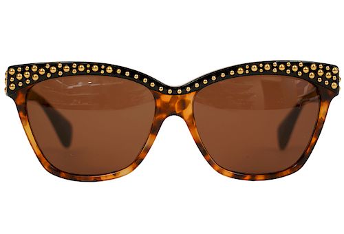 Alexander McQueen Gold Stud Sunglasses 4239