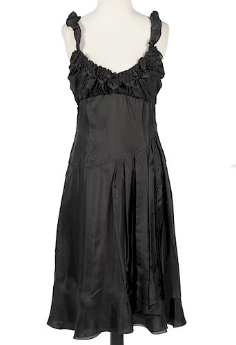Celine Little Black Dress Silk Size 38