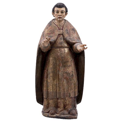 SAINT. MEXICO, EARLY 20TH CENTURY. Carved in polychromed wood. 