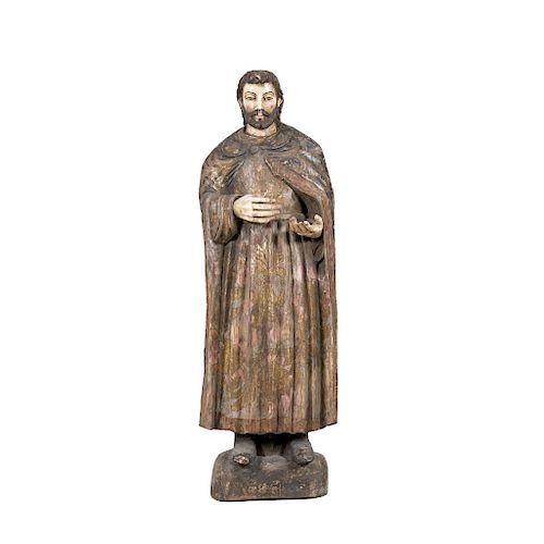 SAINT. MEXICO, EARLY 19TH CENTURY. Carved in polychromed wood.