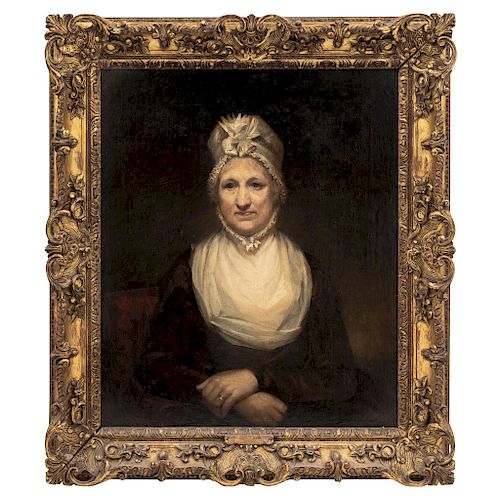 PORTRAIT OF A LADY. ENGLAND, 19TH CENTURY. Oil on canvas.