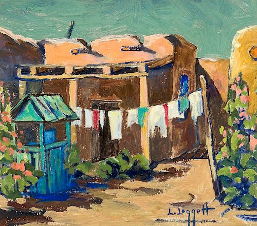 Lucille Leggett, Untitled (Adobes in New Mexico)