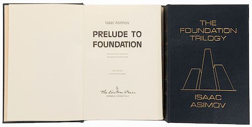 Asimov, Isaac. The Foundation Trilogy/Prelude to Foundation. Norwalk, Connecticut: The Easton Press, 1988. Firmados. Piezas:2.