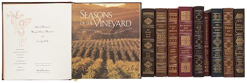 Primeras Ediciones Firmadas por Autor de Easton Press. Taken on Trust/ My Heart Laid Bare/ Season of the Vinyard... Piezas: 10.
