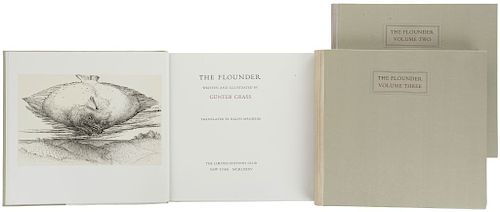 Grass, Günter. The Flounder. New York: The Limited Editions Club, 1985. Tomos III. Piezas: 3.