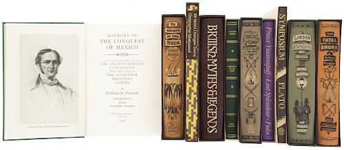 Editorial Folio Society. The Fatal Shore/The Conquest of Mexico/ The Source of the Nile/ William Russell... Piezas: 10.