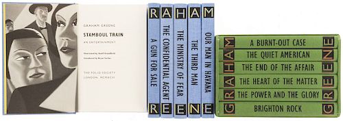 Obras completas de Graham Greene.  The Great Novels/ The Complete Entertainments. The Folio Society, 1996-1997. Piezas: 12.
