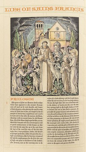Bonaventura. The Life of Saint Francis of Assisi.  San Francisco, 1931. 385 ejemplares numerados. Firmado por editor e ilustrador.