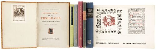 Fernández Ledesma, Enrique / Iguíniz, Juan B. / Moore, Ernest / Rutherford, John... Libros sobre Bibliografía Mexicana. Piezas: 7.
