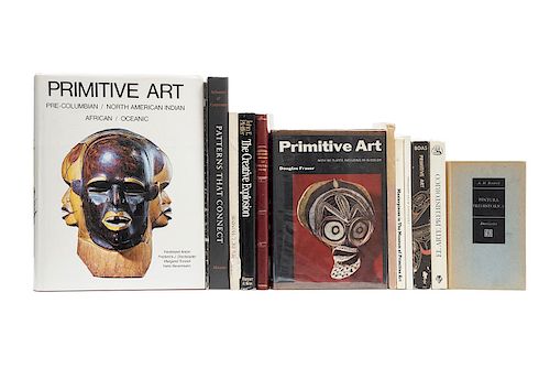 Libros sobre Arte Primitivo. Primitive Art / The Museum of Primitive Art / Origines de l'Homme / Patterns that Connect... Piezas: 13.