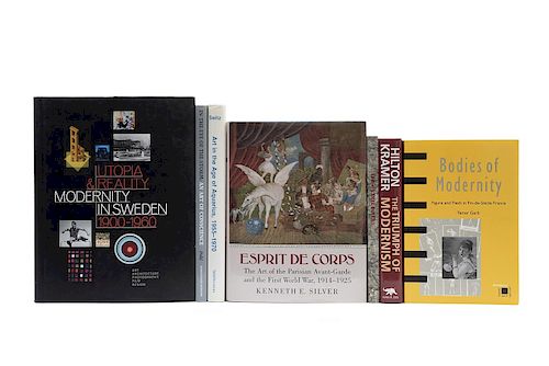 Libros sobre Vanguardias. Esprit de Corps / Bodies of Modernity / The Triumph of Modernism / Utopia and Reality... Piezas: 7.