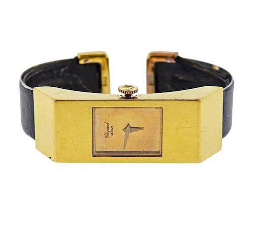 Chopard 18k Gold Cuff Watch Bracelet 