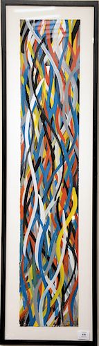Sol LeWitt (1928 - 2007), "Wavy Brushstrokes", gouache on paper, signed in pencil lower right and signed top left upside down S.LeWitt 95, Sol LeWitt 