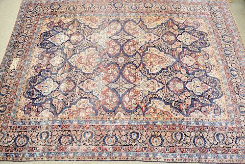Lavier Kirman Oriental Carpet, with cartouche "By Order of Safavieh." 14' 7" x 19' 5".