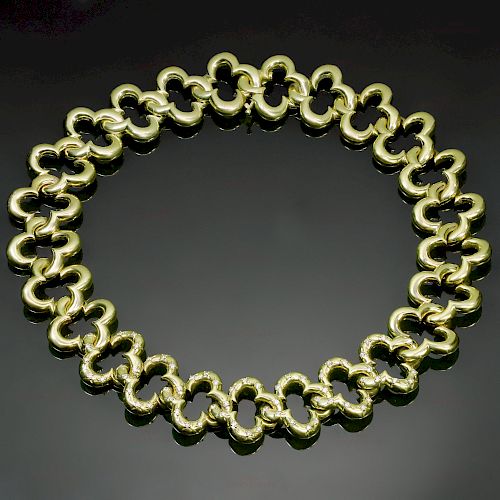 VAN CLEEF & ARPELS Alhambra 18K Yellow Gold Diamond Necklace