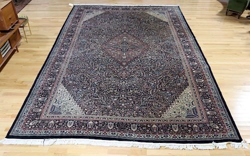 Large And Finely Hand Vintage Woven Carpet