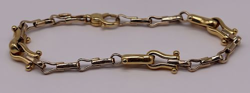 JEWELRY. Chiampesan Italian 18kt Gold Bracelet.