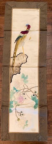 Chinese 19th Century Embroidered Panel