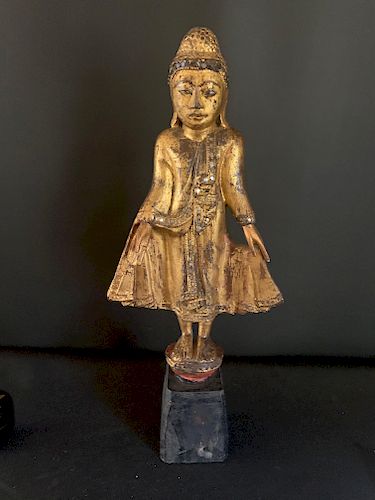 Mandalay Period Standing Buddha, 19th Century
