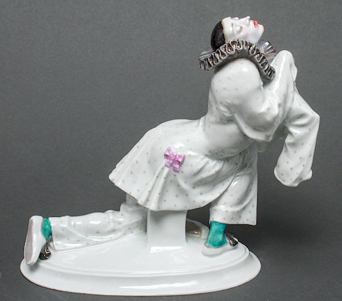 Meissen Pierrot Russian Ballet Porcelain Figure
