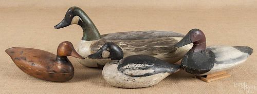 New Jersey carved and painted goose decoy, mid 20
