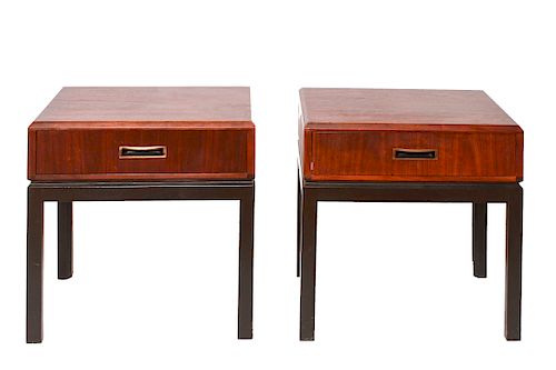 Maurice Villency Mid-Century Side Tables, Pair