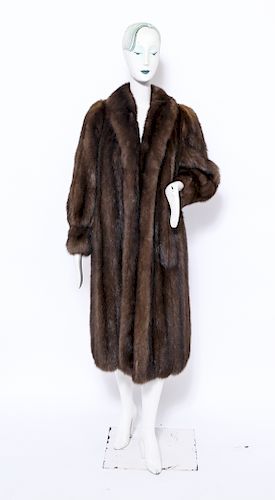 Moschos Furs Ladies' Brown Mink Fur Coat