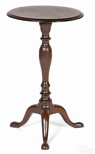 Mahogany candlestand, 19th c., 30'' h., 23'' w., to
