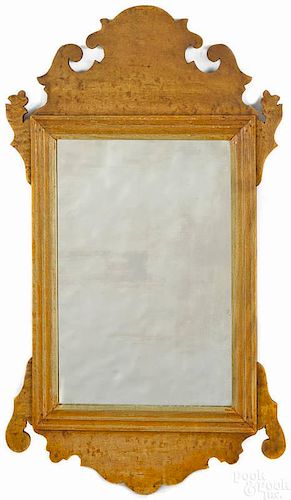Chippendale style maple looking glass, early 20th