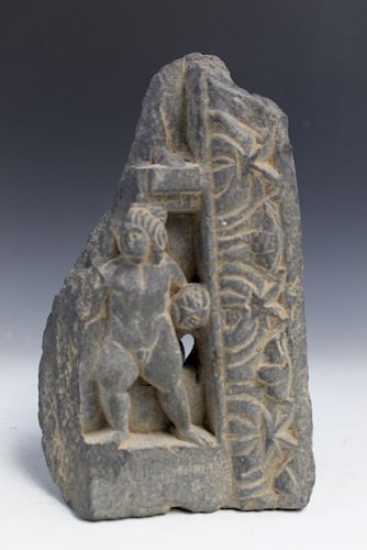 A Gandhara Grey Schist Fragment.
