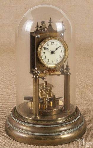 Gustav Becker crystal anniversary clock, ca. 1900