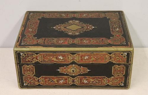 A.TAHAN Paris Signed Boulle Inlaid Box.