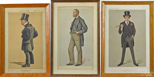 Four Vanity Fair lithographs, 14'' x 9'', together