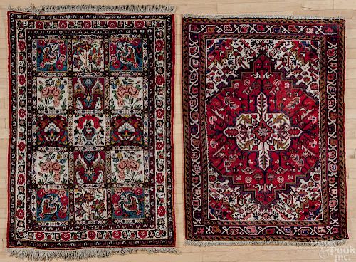 Two Hamadan carpets, mid 20th c., 5' x 3'6'' and 4