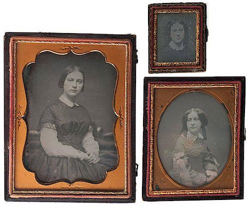 Three Daguerreotypes of Women Related to the Turner Family 