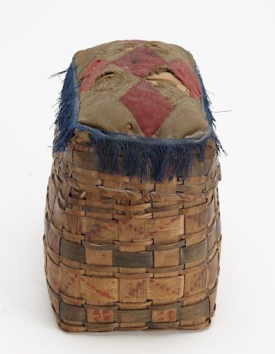 Indian Basket with Pin Cushion Top
