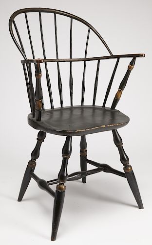 Fine Painted Windsor Arm Chair