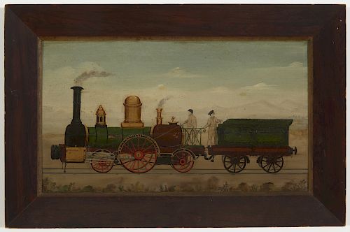 Folk Art Train Painting -1840